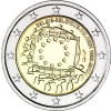 30 Jahre Europa Flagge 2 Euro Münzen Belgien 2015