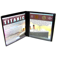 USA-Lincoln-Penny-&-Liberty-Head-Nickel-1912---Titanic-Gedenkset-im-Folder