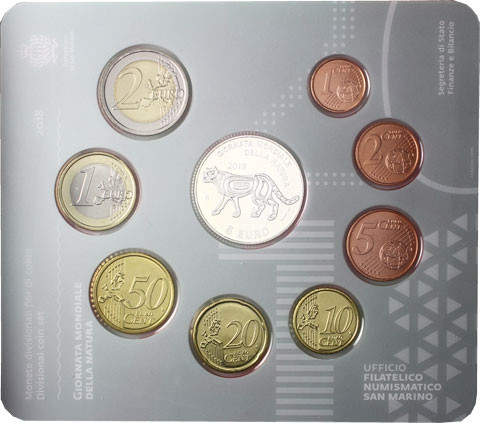 San Marino original KMS 2018 5 Euro Silber Gedenkmünzen Welttag der Natur im Folder bestellen 