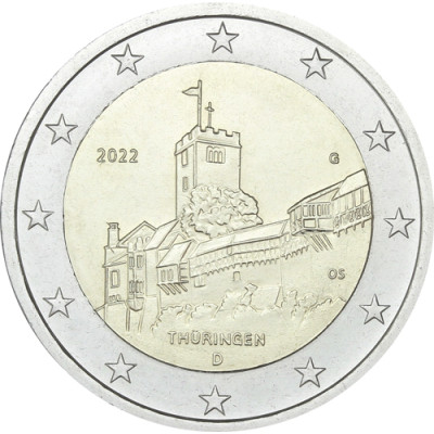 Deutschland-2-Euro-2022-Thüringen-Wartburg-G-I