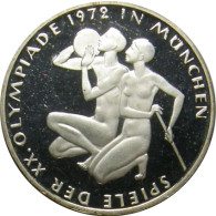Olympia Silber Gedenkmuenzen  Deutschland 10 DM 1972 Stgl. Sportlerpaar  