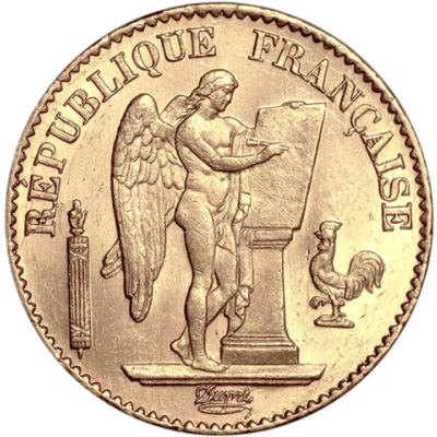 Frankreich-20-Francs-1898-Genius-I