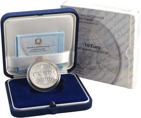 Italien 10 Euro 2006 stgl. 60 Jahre Unicef-III