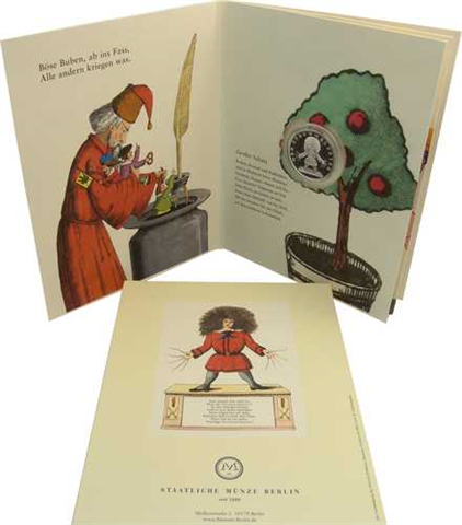 BRD 3,88 Euro 2002 Stgl. mit Struwwelpeter Silbermedaille 1