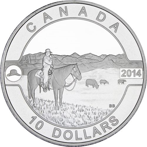 Kanada-10x10Dollar-2014-AG-Etui