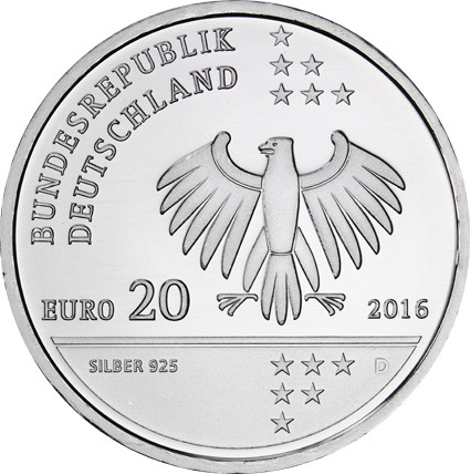 Ernst Litfaß 20 euro Münze