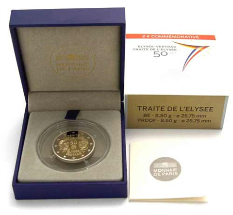Frankreich-2-Euro-2013-PP-50-Jahre-Elysee-Vertrag-RS