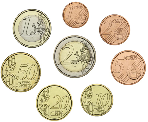 1 Cent - 2 Euro ab 2007