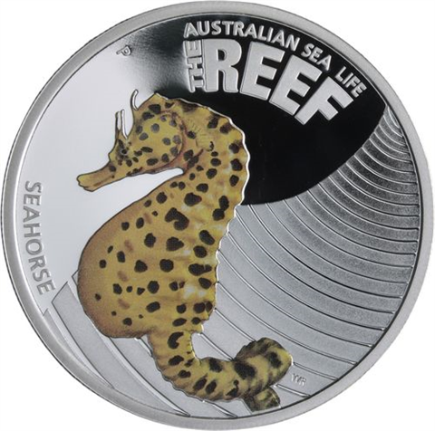 Australien-50 Cent-2010-AGpp-Seahorse-Farbe-RS