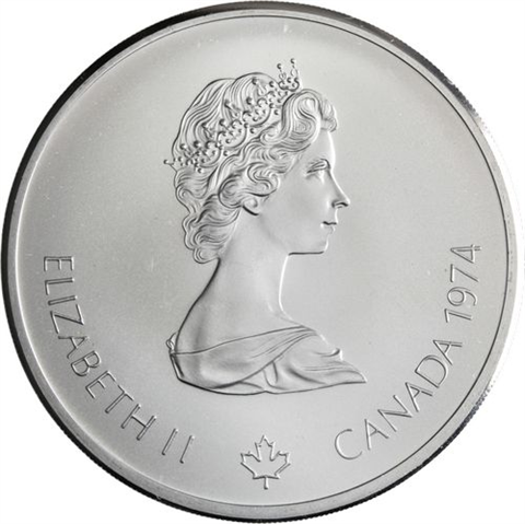 Kanada-14x10+14x5 Dollar-1973-1976-AGstgl-Olymp Montreal 76-Etui