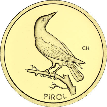 BRD 20 Euro Gedenkmuenzen  Heimische Vögel Pirol 2017