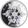 Kanada-20 Dollar-2010-AGpp-Tanzanite Crystel Snowflake-RS