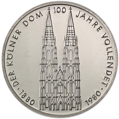 Deutschland 5 DM 1980 Stgl. Kölner Dom