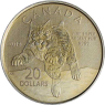 Kanada-20 Dollar-2014-AGstgl-Bobcat-RS