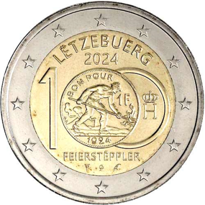 Luxemburg-2-Euro-2024-Stgl-Feiersteppler-Mzz
