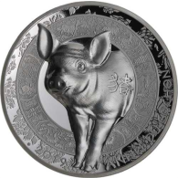 Frankreich-20 Euro-2019-AGpp-Jahr des Schweins-RS