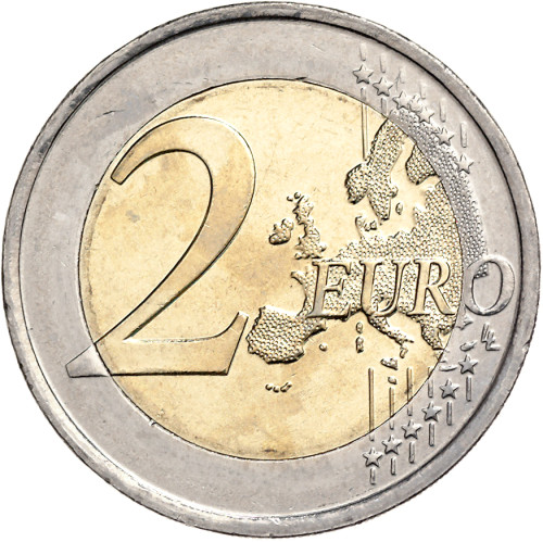 Belgien 2 Euro 2009 bfr. Blindenschrift Louis Braille