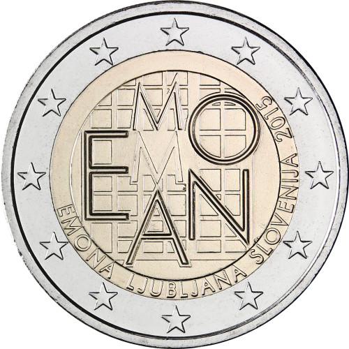 Emona 2 Euro Münze Slowenien 2015