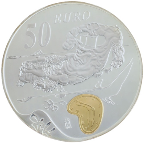 Spanien-50Euro-2004-AgPP-SalvadorDali-Etui1