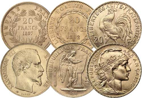 frankreich-3x20-franc-napoleon-ohne-Kranz-genius-marianne