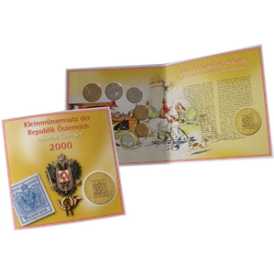 Österreich Schilling Kursmünzensatz 2000