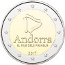 2 Euro Sondermünze Pyrinäen aus Andorra