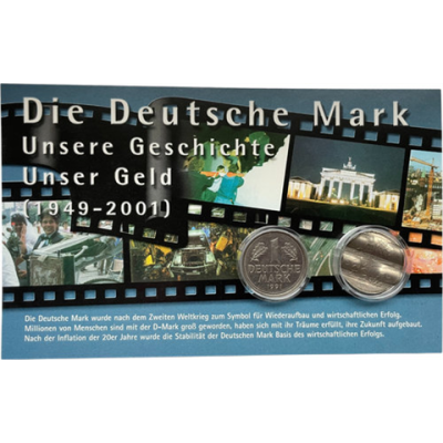 Deutschland-2x1DM-Kursmünze-1xentwertet-VS