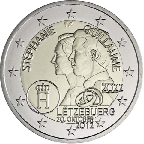 Luxemburg-2Euro-2022-stgl-HochzeitstagGuillaumeStephanie-MzzFüllhorn-Coincard-RS-(1)