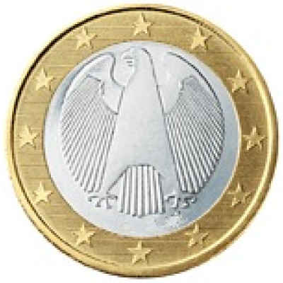 Deutschland 1 Euro 2002 bfr. Mzz.D Bundesadler