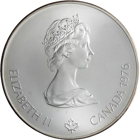 Kanada-14x10+14x5 Dollar-1973-1976-AGstgl-Olymp Montreal 76-Etui