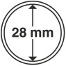 312236 - 10 Münzkapseln mit Innendurchmesser 28 mm