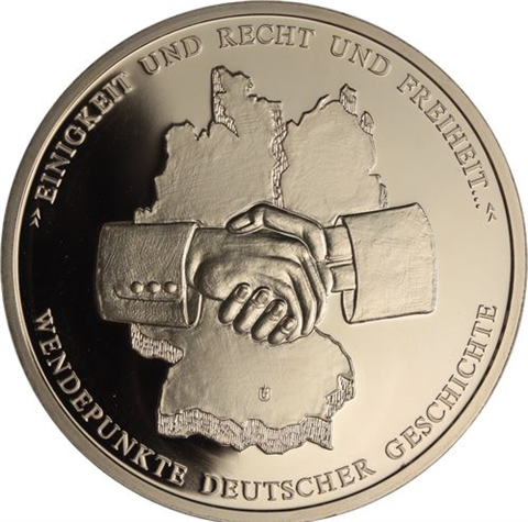 Deutschland-Medaille-2014-PP-Mauerfall-vergoldet-RS