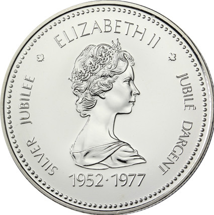 Kanada 1 Dollar Silber 1977 Regierungsjubiläum Queen Elisabeth II