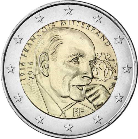 Frankreich 2 Euro 2016 bf. Mitterrand
