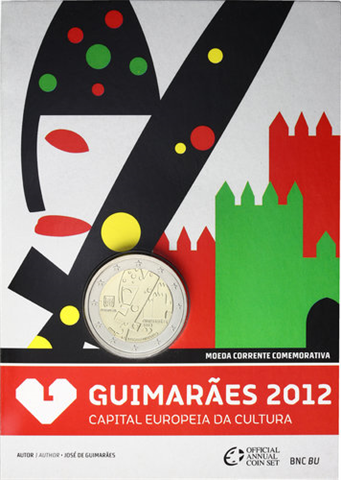 Portugal 2 Euro 2012 Stgl. Guimarares Coincard 1