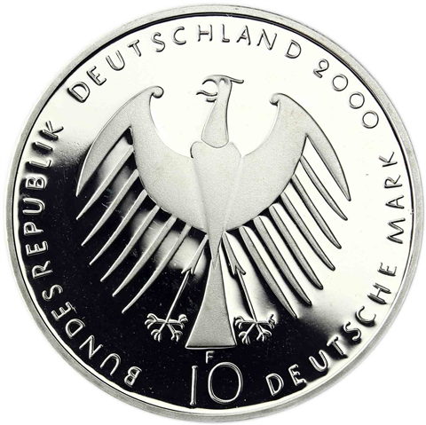 Deutschland 10 DM Silber 2000 PP Natur Erde Mensch, EXPO 2000 I
