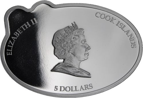 Cook Islands- 5 Dollar-2006-AGpp-Papst in Bayern-RS