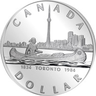 Silbermünze Dollar aus Kanada 1984