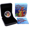 Tuvalu-50 Cent-2012-AGpp-Baby Drachen-Farbe-Etui
