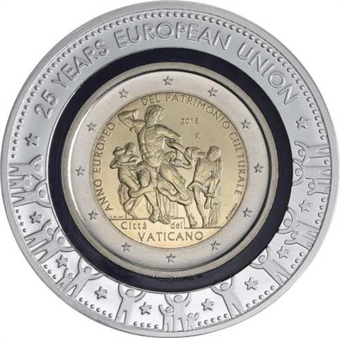 Vatikan-2Euro-2018-Stgl-Kulturerbe-Polymerring-RS
