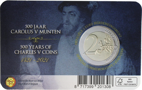 Belgien-2Euro-2021-stgl-Karlsgulden-Coincard-Rückseite