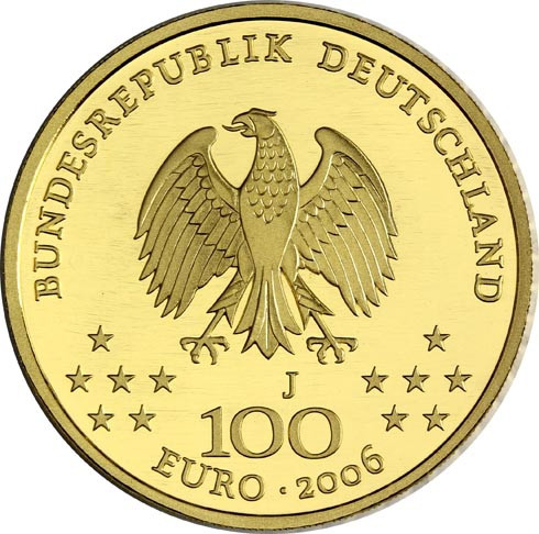 1/2 Oz Gold kaufen Deutschland 100 Euro 2006 Weimar 