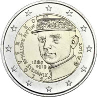 2 Euro Gedenkmünze Slowakei 100. Todestag von Milan Rastislav Štefánik 2019 