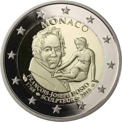 Monaco 2 Euro Gedenkmünze 2018 250. Geb. Francois Joseph Bosio Auflagen-Rarität: 16 Tsd. Münzen   bestellen Historia Hamburg online Münzhandelshaus ....