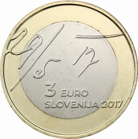 Slowenien 3 Euro 2017 Mai  Deklaration 1 Stgl