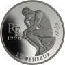 Frankreich-1,5 Euro 10 Francs-1996-AGpp-Der Denker-RS