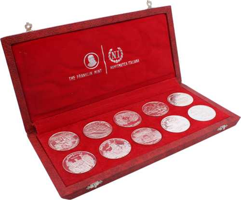Tunesien-10x1Dinar-1969-AGbfr-GeschichteTunesiens-Etui1