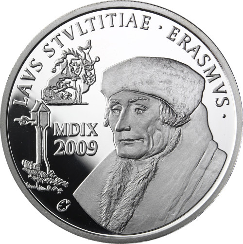 Belgien 10 Euro Silber 2009 PP Kulturelles Erbe: Erasmus von Rotterdam