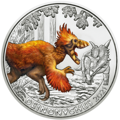 Oesterreich-3-Euro-2021-Deinonychus-I