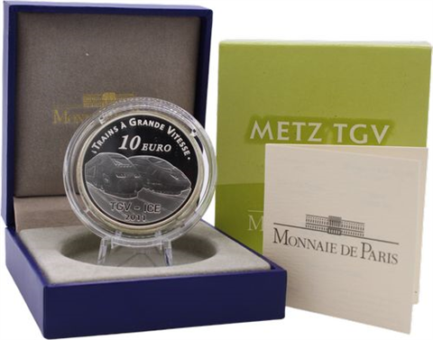 Frankreich-10Euro-2011-AGpp-MetzTGV-RS